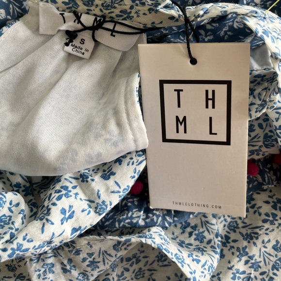 NWT Anthropologie Blue and White Halter Top Dress Size Small - Picture 6 of 6